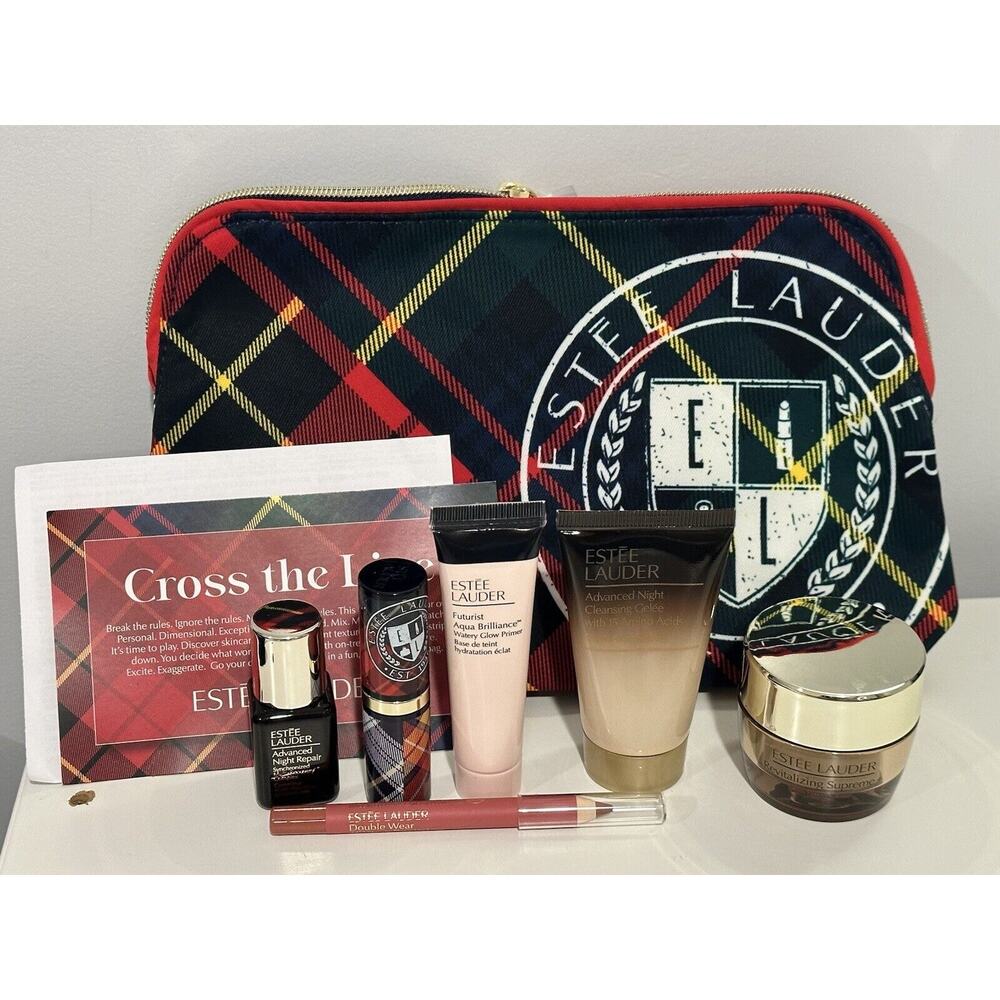 Estée Lauder Fall 2023 Tartan ‘Cross The Line’ 7-Piece Gift Set - Retails $165